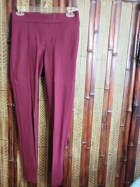 Style & Co. Wine Skinny Ponte Pants